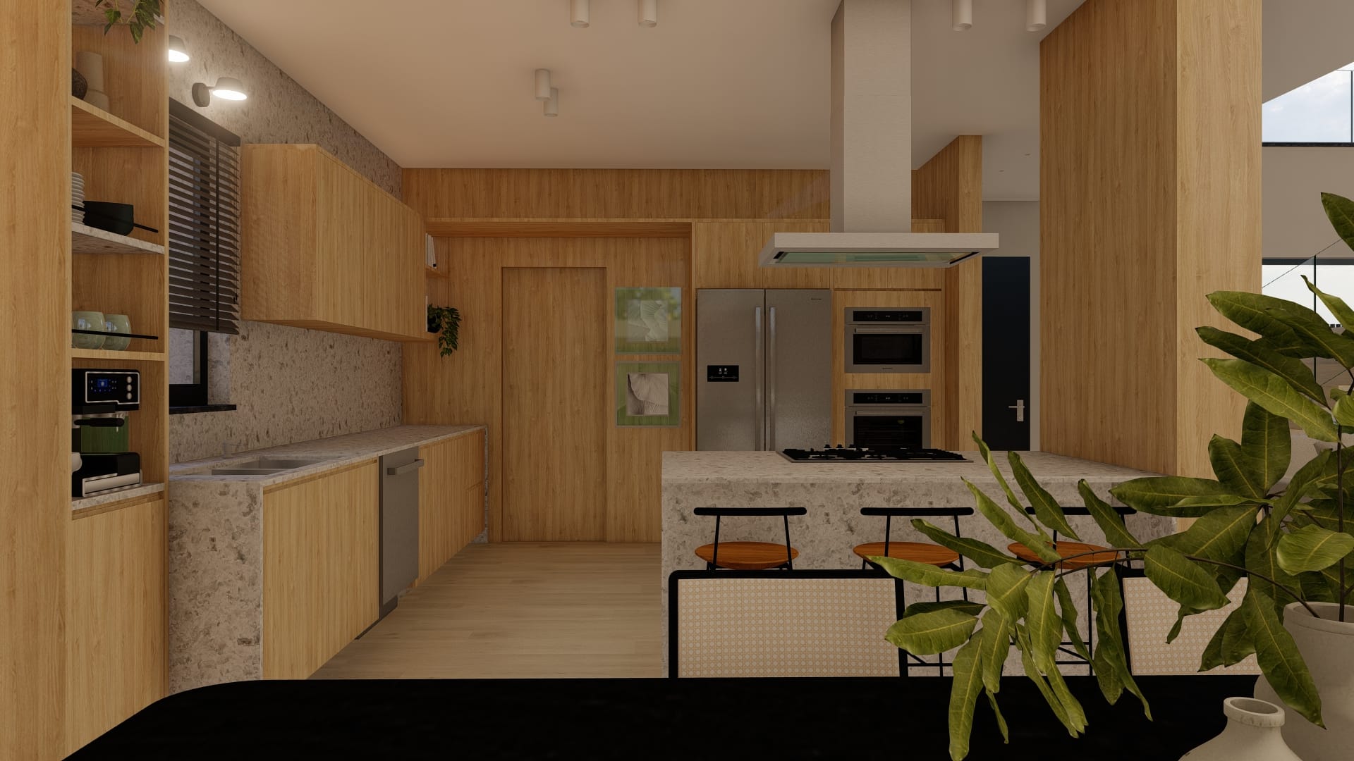 Verdizela villa - mezzanine and circulation area